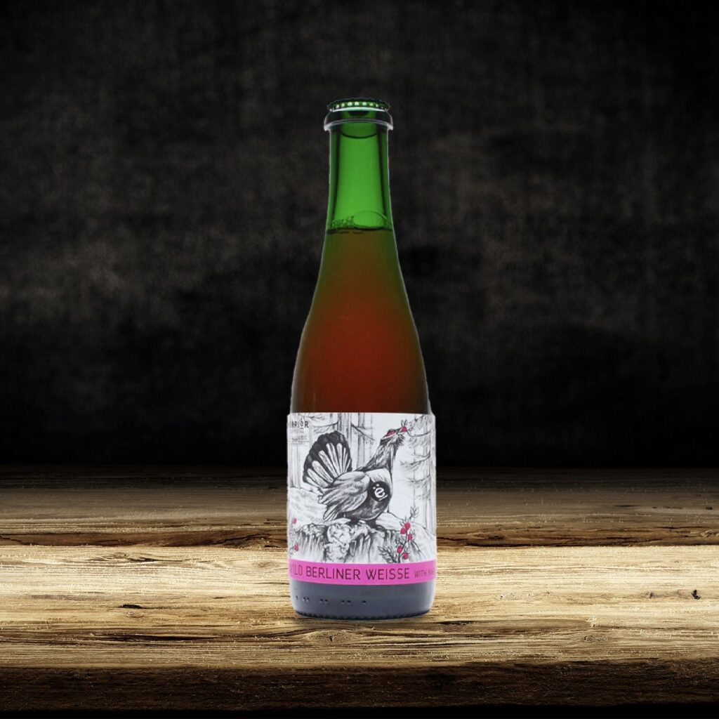 Stile: berliner weiss con lamponi barricata
Colore: rosata
Grado Alcolico: 4,3%
Formato: 37,5 cl.